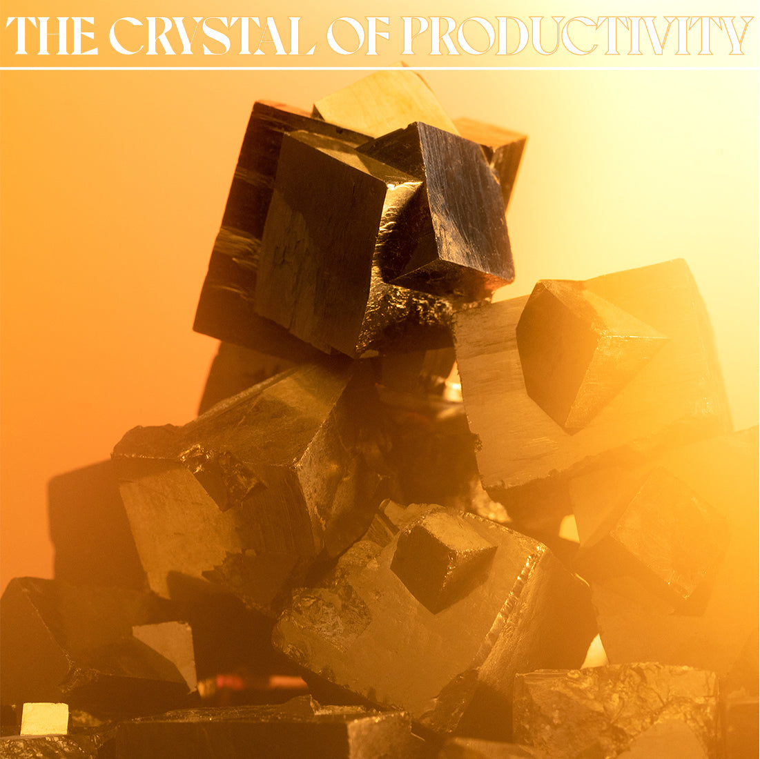 Pyrite Würfel - "Hustle" Kristall. Bedeutung: Produktivität.